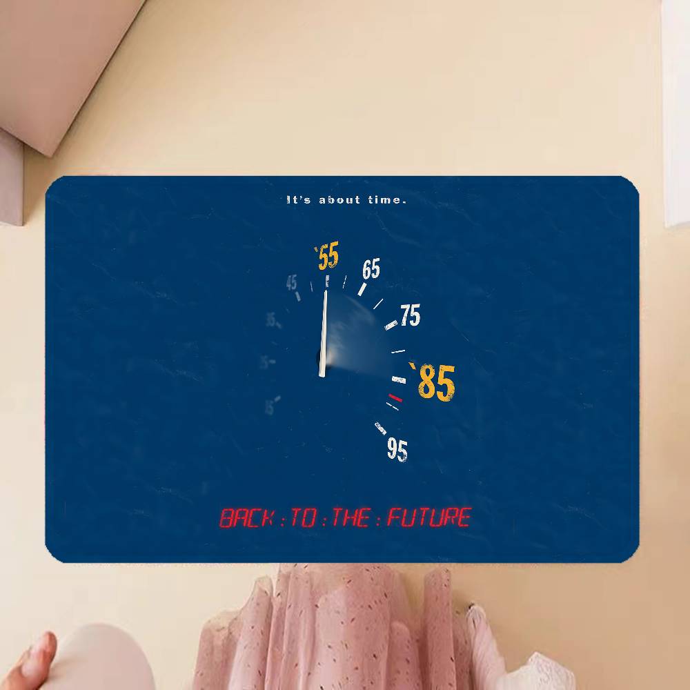 Movie B-Back To The Future Game Floor Mat Rectangle Anti-slip Home Soft Badmat Front Door Indoor Outdoor Mat Hotel Decor Mat