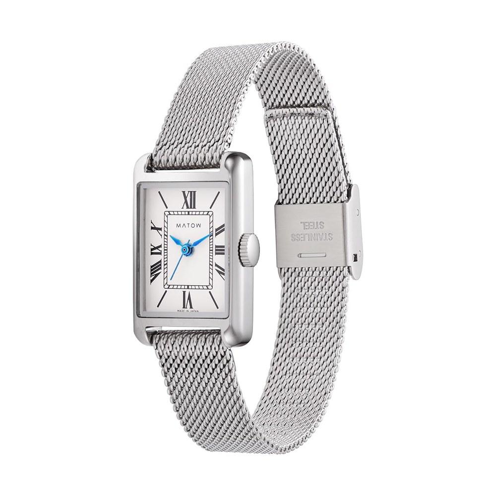 MATOW Ladies Square Wristwatch MW004001 Silver Mesh Official Dealer