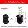 Rubber Drain Plug & Sleeve with Spring for Semi-Automatic Twin Tub Washing Machine