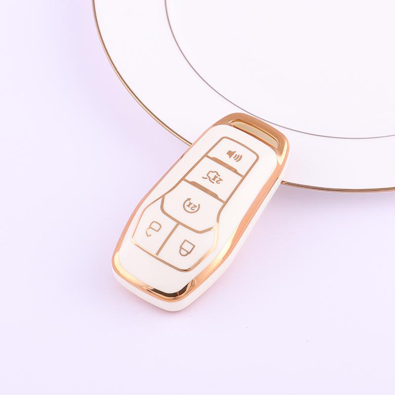 

Ford Key Case for Mustang, Taurus, Explorer, Raptor, F-150 - Protective Shell with Buckle.