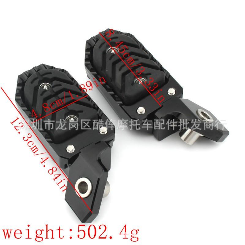 Adjustable Wide Footpegs BMW R1250GS Adventure Motorcycle Aftermarket Upgrade Black Titanium