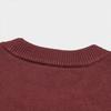 FILA F1911 Woven Sweater Fashion Comfortable Round Neck Long Sleeve Sweatshirt Men sweatshirt Wine-Red F51M449401F-WI