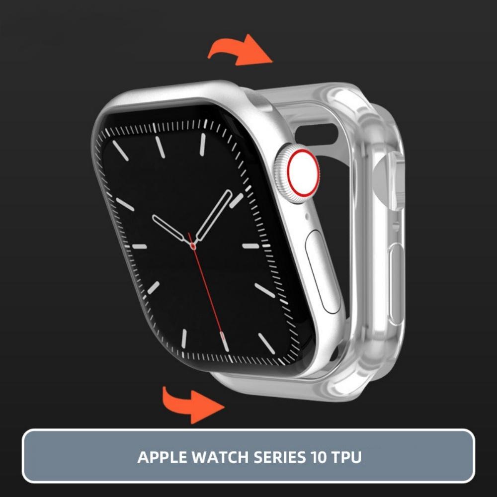 Θήκη TPU με Κενό για Apple Watch Series 10 42mm/46mm Μαλακό Κάλυμμα Πλήρους Κάλυψης Προστατευτικό Κέλυφος για Αξεσουάρ iWatch S10