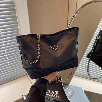 Vielseitige Damen-Umhängetasche, Kette, Damentasche, große Kapazität, Diamant-Umhängetasche, Stray Tote Bucket Bag