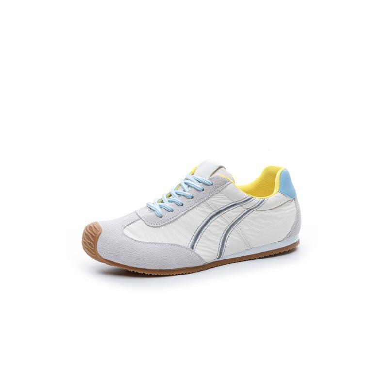 2025 Spring and Summer New Leather Soft-soled German Training Shoes Women's Casual Flat-bottomed Versatile Sports Student Women's Shoes Trendy Cool