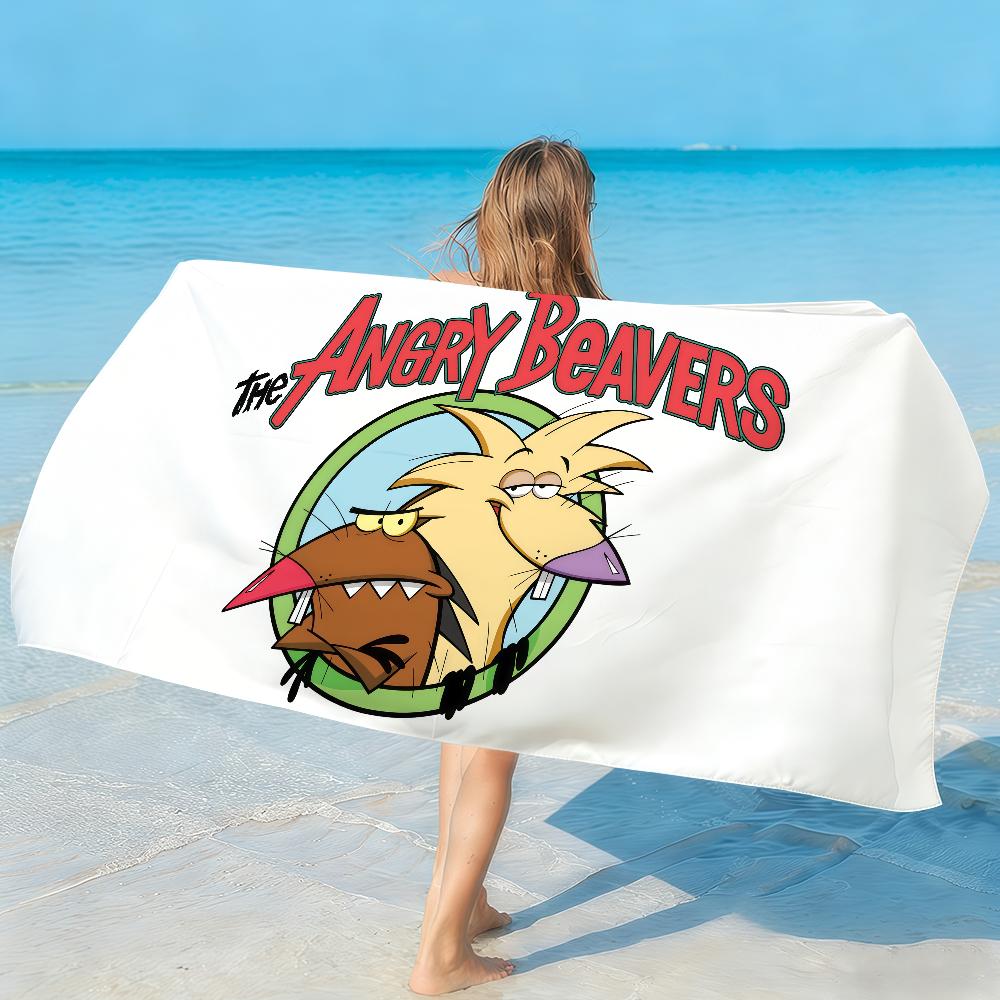 The A-Angry B-Beavers Towel Quick Drying Beach Towels Are Suitable For Swimming Pools Camping Yoga And The Gym