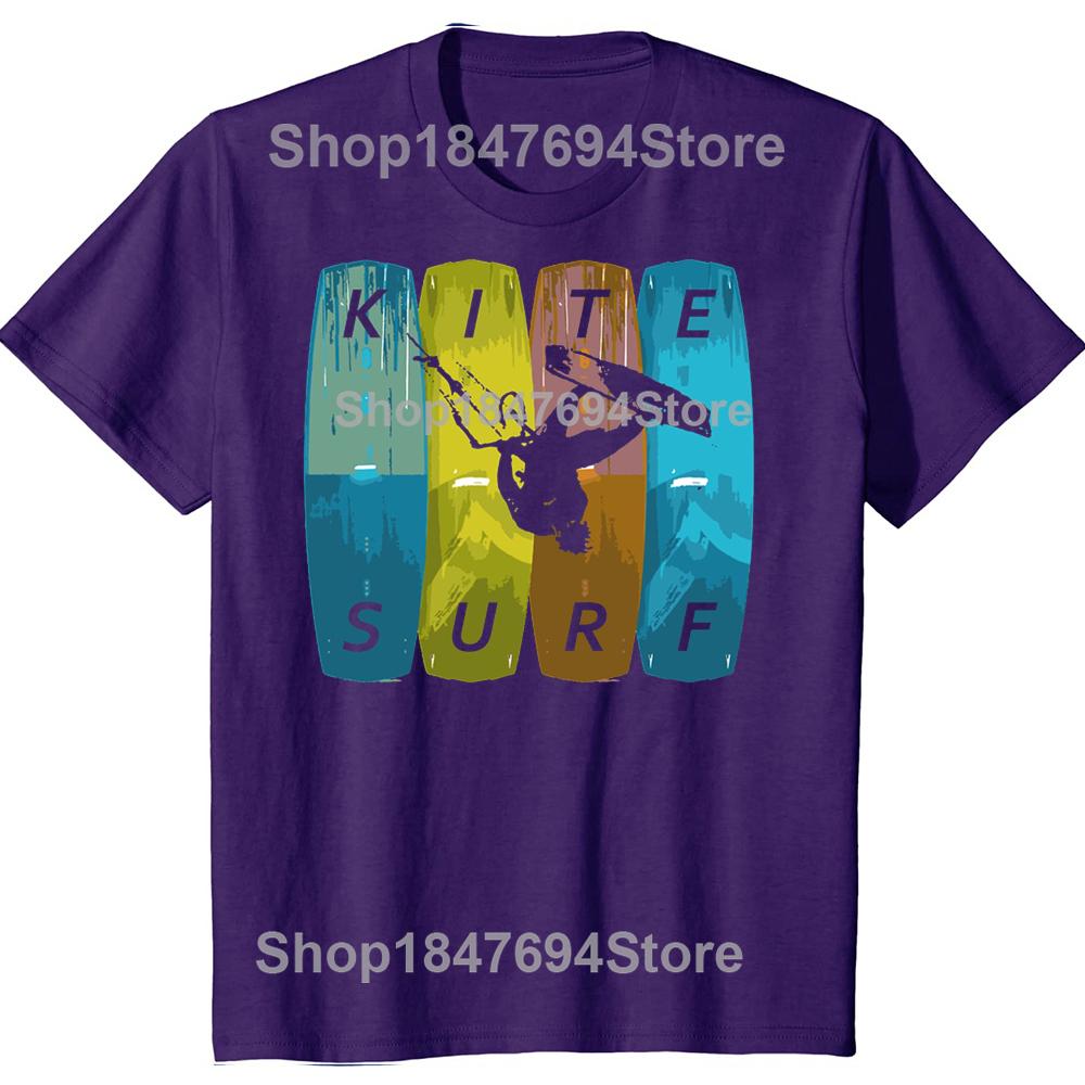Kitesurfing Kiteboarding Funny TShirt Simple and Leisure Personalize Men's T Shirt Unisex Cotton Tees Euro Size Streetwear