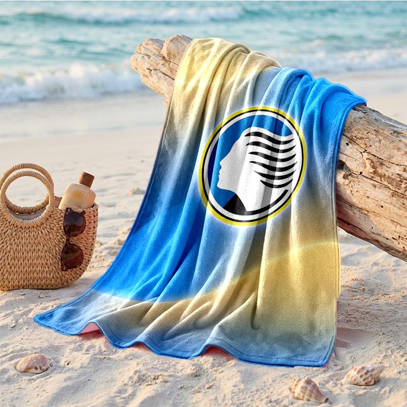 Asciugamano da Spiaggia in Microfibra con Stampa Atalanta FC Asciugatura Rapida Assorbente Grande per Spiaggia Nuoto Viaggio