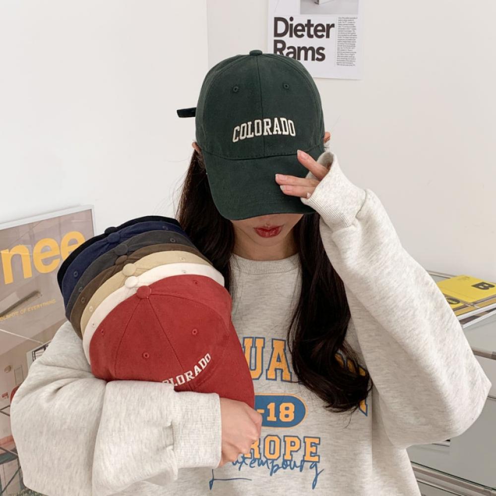 

Бейсбольная кепка из хлопка с вышивкой Blue City Colorado, 8 цветов