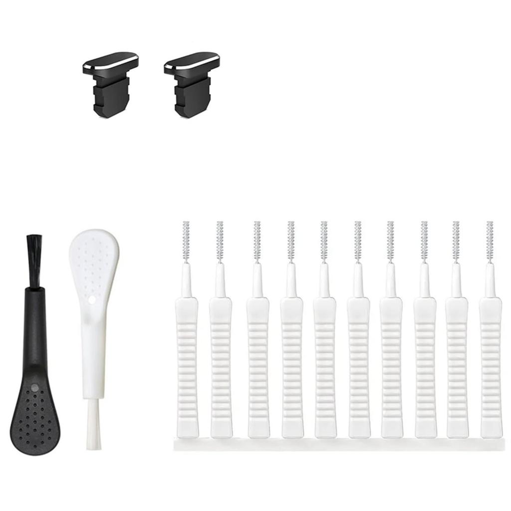Portable Phone Cleaner, Cleaning Kit for USB-C Ports, Ports and Speakers, 12 Anti-Dust Brushes and Foam Tips
