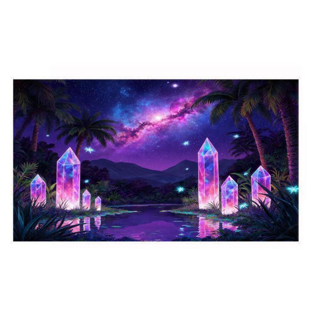 Iridescent Neon Theme Decor Tapestry for Dorm Living Room Home Decor Outdoor Use High Quality Flat Print Design