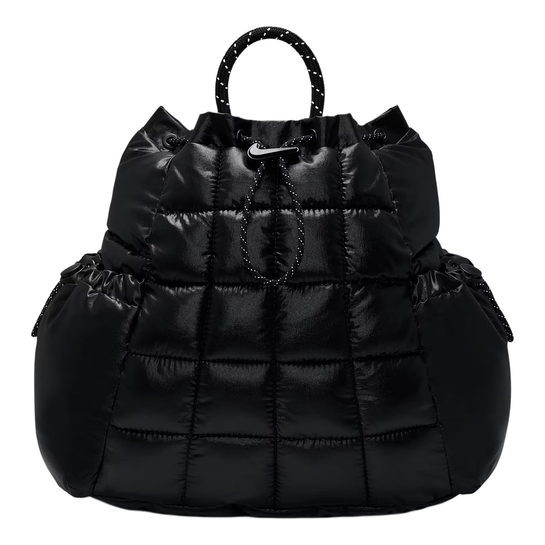 Nike Sportswear Puffle 9L Fashion Versatile Fabric Backpack Regular Unisex Couple Unisex backpack Black HQ6693-010 Black