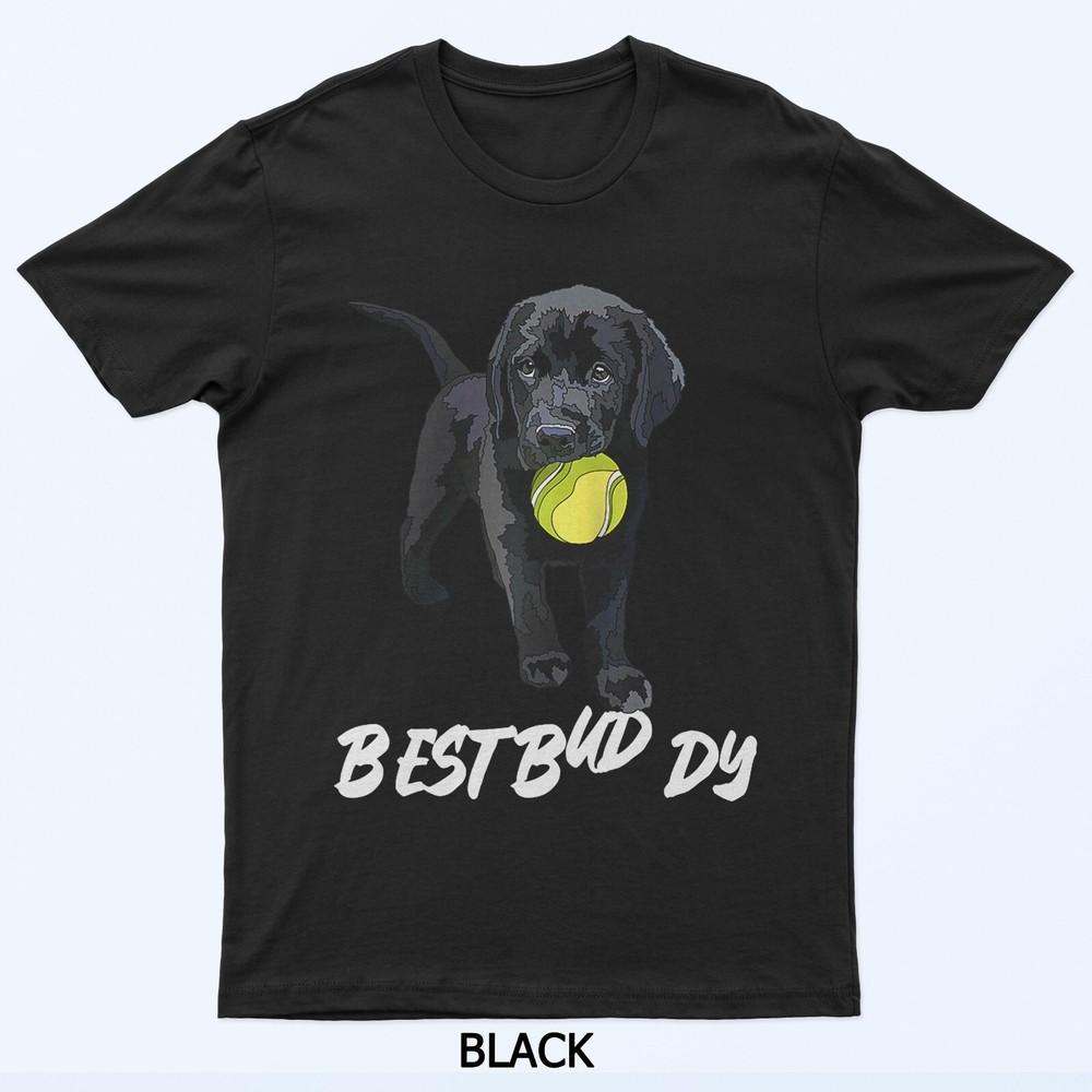 

Black Lab Puppy Best Buddy Dog Funny T-Shirt XL
