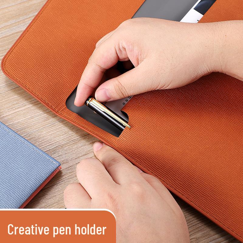 A4 Waterproof File Folder with Magnetic Buckle - Large Capacity Business Office Bag, Logo Customizable