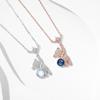 925 Sterling Silver Zircon Bear Star Charm Pendent Necklace For Women Girls Party 2021 Jewelry Choker Collar Chains Necklace