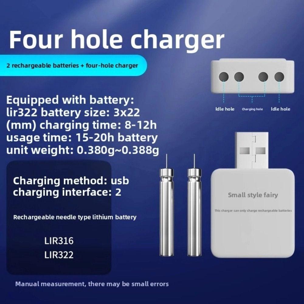Electric Buoy Tackle USB Charger 4 Holes Electronic Floats Batteries  Ocean Fishing
