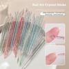 50/100Pcs Reusable Double Head Nail Art Tool Crystal Material Cuticle Remover Tool Nail Art