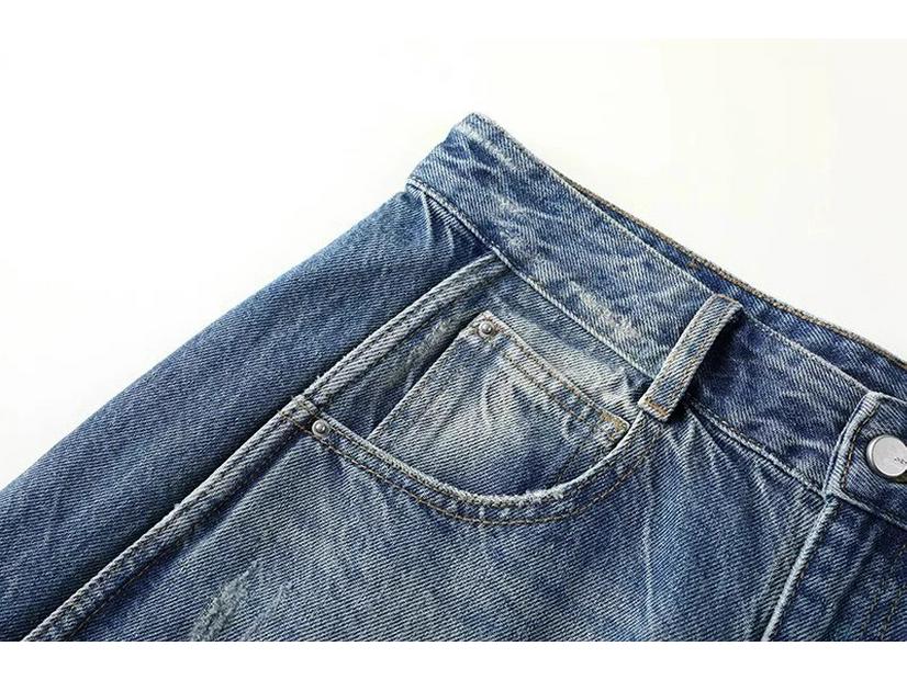 Spring 2025 Wide-Leg Flattering Jeans: Loose Fit, Hip-Covering, Banana Pants Style (5P2E11540)