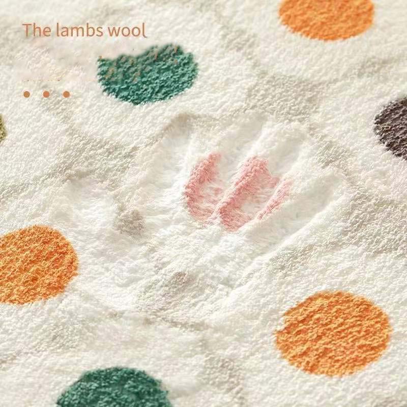 Cute Girls Bedroom Carpet Super Soft Thicken Plush Bay Window Mat Bedside Floor Mat Child Cartoon Foot Rugs for Bedroom
