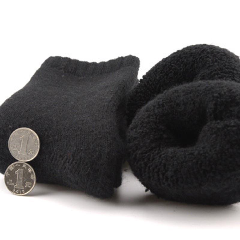 Мужские носки, супер толстые мужские шерстяные носки, зимние теплые теплые носки, удобные повседневные мужские носки чёрный