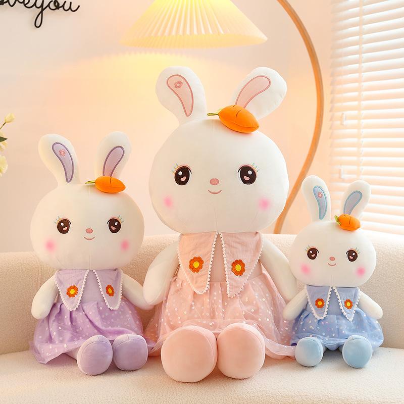 Cute Sweetheart Rabbit Plush Toy Little White Rabbit Doll Large Doll Ragdoll Cartoon Doll