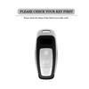 Zinc Alloy and Leather Car Key Case Protective Shell for  A3 A4 A5 A7 A6 C8 Q8 Q7 Q5 Q4 Q3 E-tron Car Key Cover Accessories
