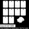 100Pcs Customize Sublimation Dog Tag Pet Aluminum Id Cat Accessories Address Tag For Dogs Heat Transfer Printing Blank Nameplate