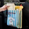 20 Pièces Sac à Ordures Portable Suspendable pour Voiture Dessin Animé Sac de Rangement Épais pour Voiture avec Support Sac à Ordures pour Bord de Table