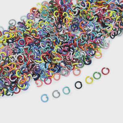Bunter Schlüsselanhänger aus Eisenring für selbstgemachten Schmuck und Armbänder