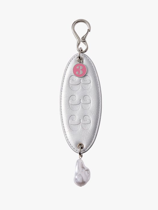 trimarch Pearly Mirror Charm / Silver