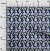 oneOone Bavlna Flex Modrá Fabric Květiny Šití Řemeslné Projekty Fabric Prints By Yard 40 Inch