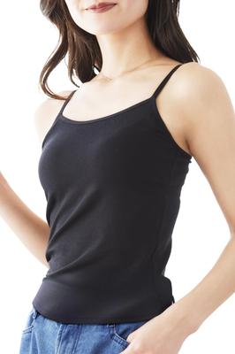 Charmake Body BH-Top mit Cups für eine schlankmachende und feste Passform Damen Bügelloser Style-Up (M, Schwarz)