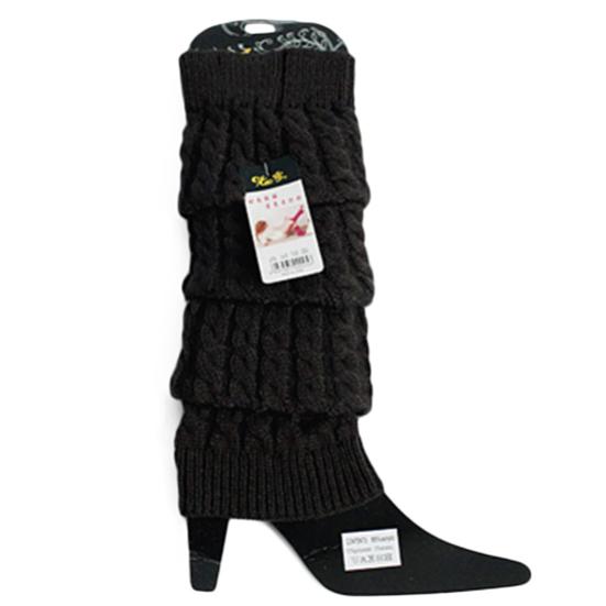 Women Winter Warm Crochet Knit High Knee Leg Warmer Leggings Boots Decor Socks