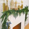 Artificial Christmas Wreath: Soft PE Pine Needles & Cypress with Norfolk Pine Greenery