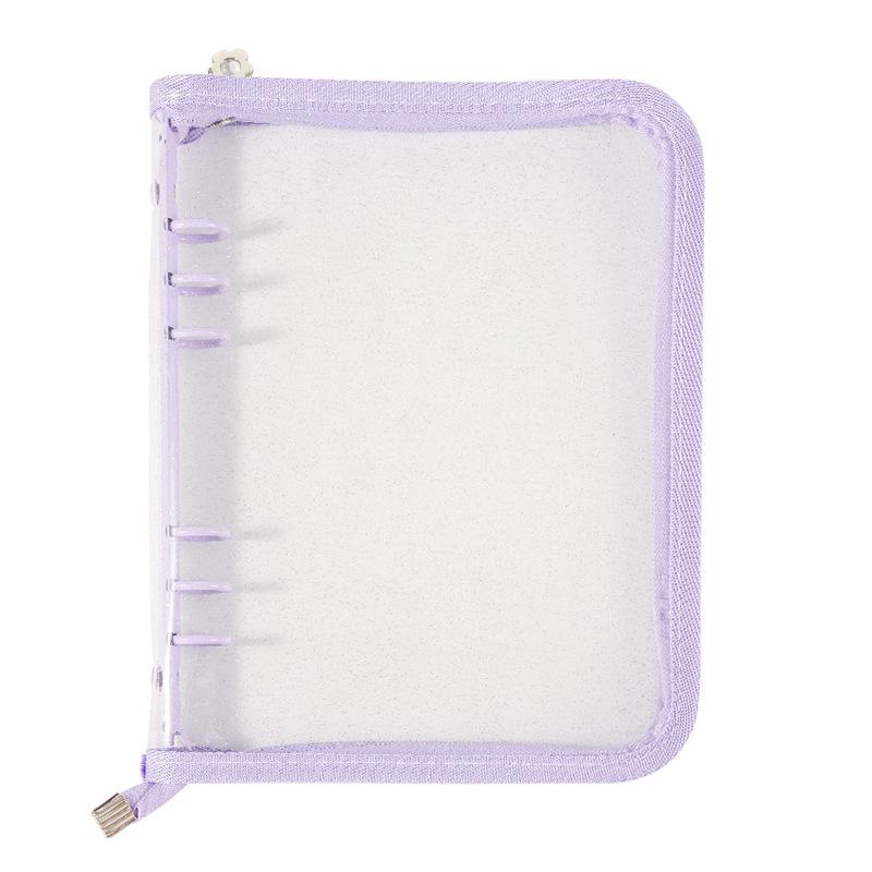 Porta carte e album fotografico con cerniera in PVC, formato A5, coreano.