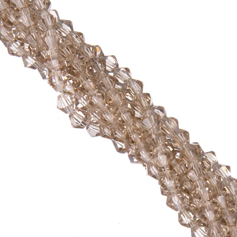 110/220ps Pärlor Glas Facetterad Lös Bicone Smycken Armband Halsband DIY Handgjorda