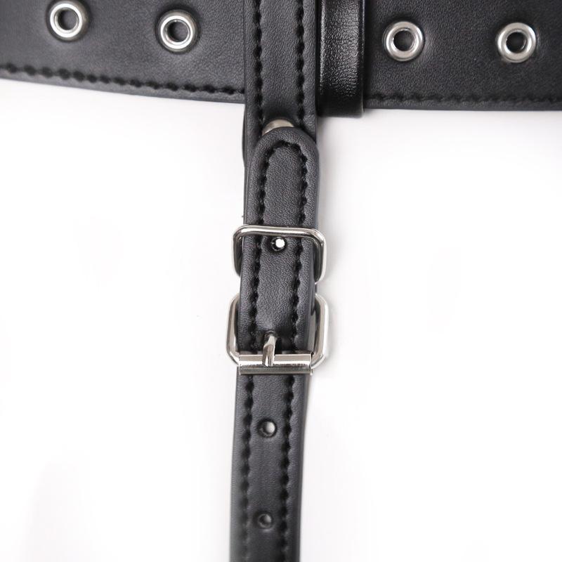 BDSM Chastity Forced Orgasm Adjustable Belt For Vibrator Dildo Leather Bondage Strap-on Harness Sex Toys For Women Couples