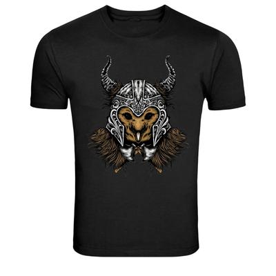 Viking Goat Skull Helmet Warrior Graphic T-Shirt