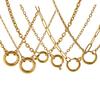 1pc 18k Gold Plated Necklace 304 Stainless Steel Circular Spring Buckle Pendant Necklace For Women Minimalist Exquisite Gift