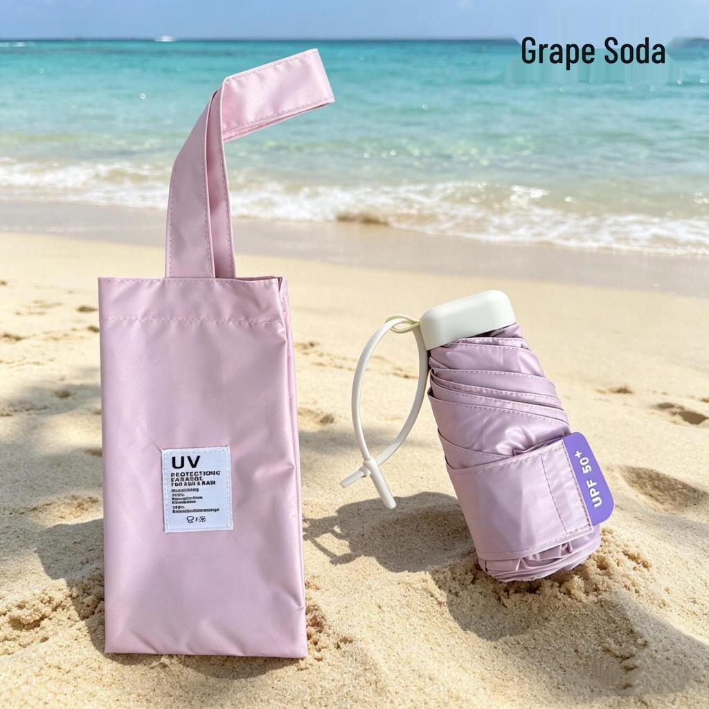 New Gel Super Light Mini Umbrella - Compact Folding Sun & Rain Protection in Fresh Colors