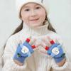 Protection Kids Fingerless  Gloves Knitted Gloves Clamshell Half Finger Gloves Winter Warm Mittens