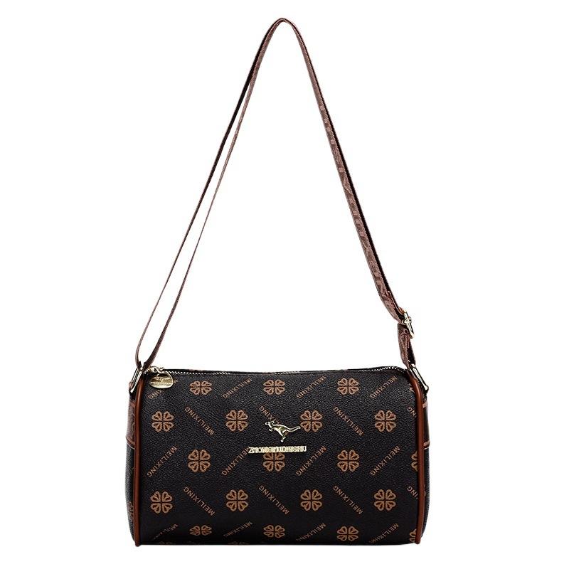 New women's crossbody bag fashion classic full print shoulder bag casual versatile commuter underarm bag