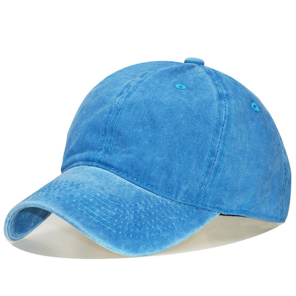 Unisex Vintage Washed Cotton Adjustable Sun Hat Baseball Cap