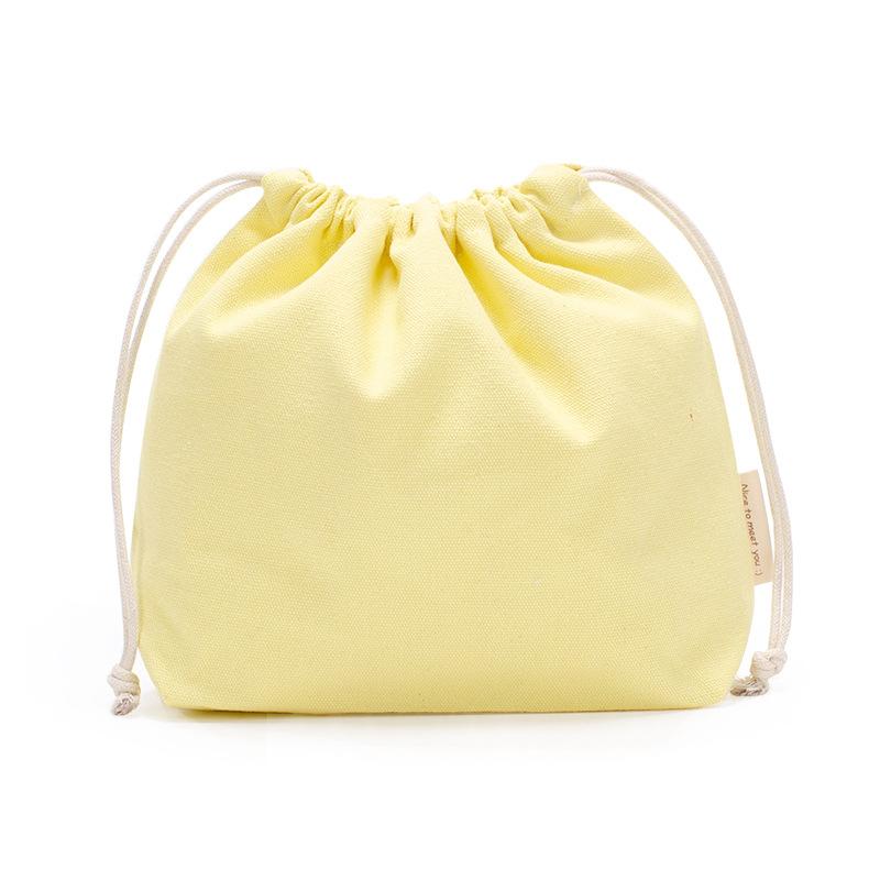 1PCS Color Drawstring Pouches Portable Gift Blank Bags For DIY Cotton Hemp Bags Jewelry Display Packaging Storage