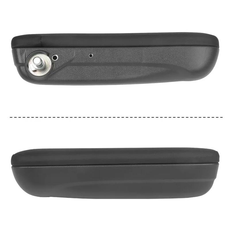 1pc Black Left Front Seat Armrest Inboard For 2016- Fiat 500 L4 1.4L Premium PU Elbow Support Pad 6BV31KRLAA 6BV48KRLAA