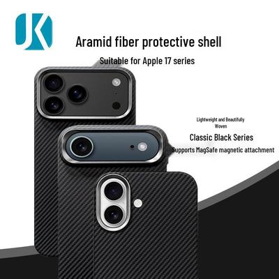 Apple 17 Pro Magnetic Kevlar Phone Case - Aramid Fiber iPhone 17 Air Protective Cover