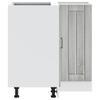 Corner Base Kitchen Cabinet Lucca Grey Sonoma Glued Wood