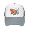 Retro Bruh Mom Sunset Wordmark Mesh Baseball Cap Casual Hat Outdoor  For Womens Unisex FeUnisex