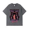 275 GSM Washed T-shirts 100% Cotton Solo Leveling V3 Shadow Monarch Print Unisex Heavy Cotton T Shirt