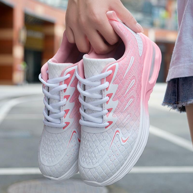 Women’s Running Sneakers Casual Socks Shoes Purple Lightweight Air Cushion Walking Shoes Over Sized